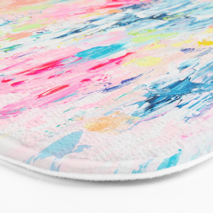 Colorful Abstract Painting Bath Mat Gallery Image 3