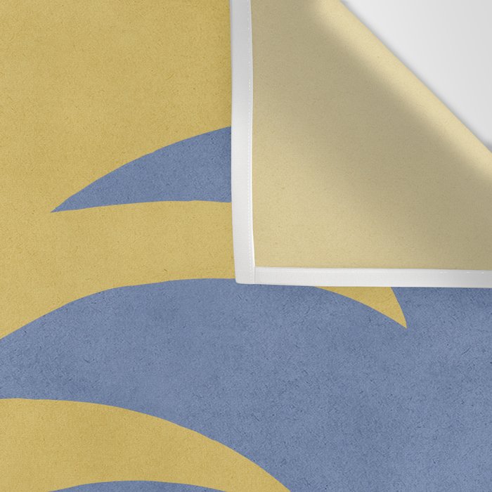 Mediterranean Abstract - Blue Gold Wall Tapestry Gallery Image 3