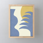 Mediterranean Abstract - Blue Gold Mini Art Print Gallery Image 1