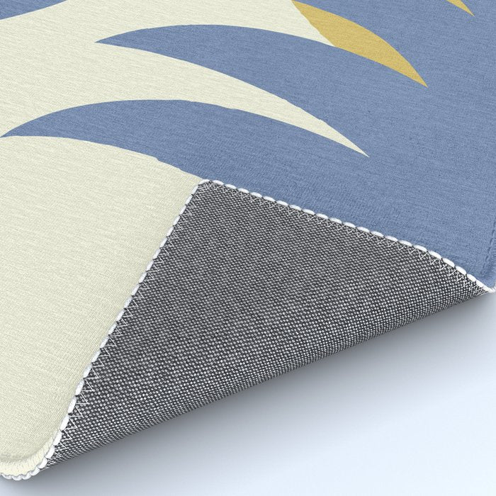 Mediterranean Abstract - Blue Gold Rug Gallery Image 4