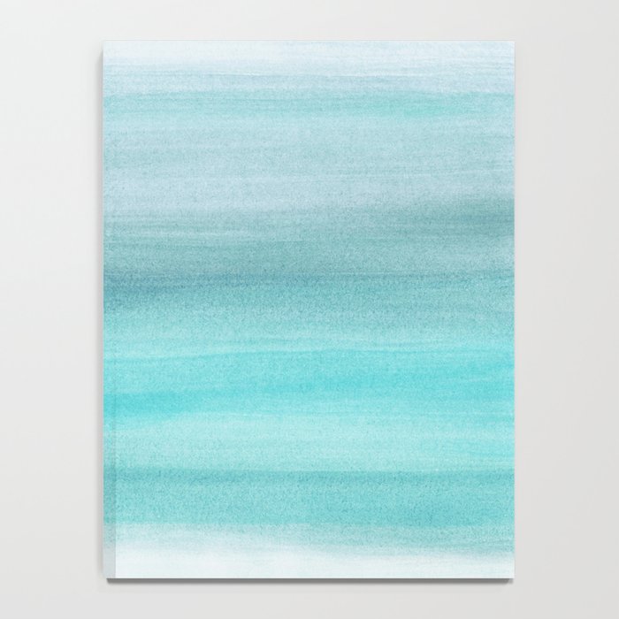 Aqua Blue Watercolor Dream #1 #painting #decor #art #society6 Notebook Gallery Image 4