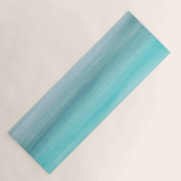 Aqua Blue Watercolor Dream #1 #painting #decor #art #society6 Yoga Mat Gallery Image 1