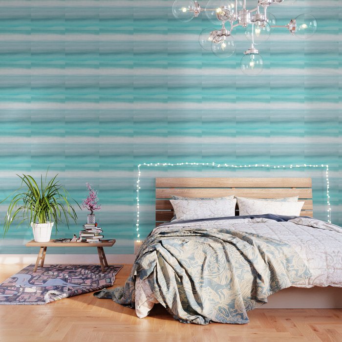 Aqua Blue Watercolor Dream #1 #painting #decor #art #society6 Wallpaper Gallery Image 3