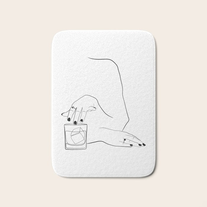 Whiskey Woman Bath Mat Gallery Image 1