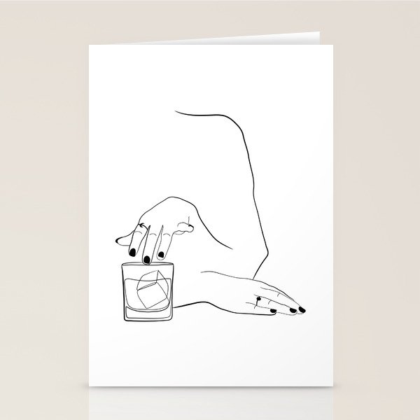 Whiskey Woman Stationery Card Gallery Image 2