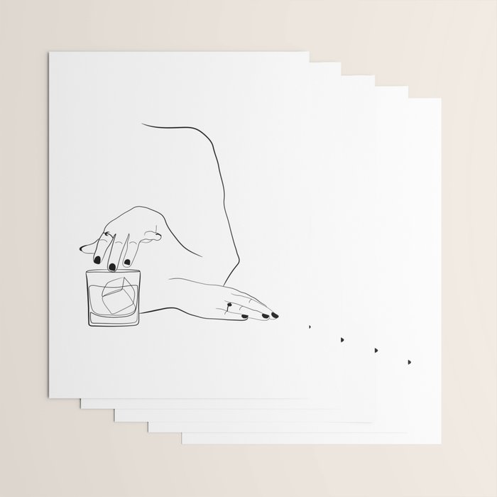 Whiskey Woman Wrapping Paper Gallery Image 3