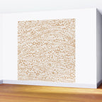 Abstract Ink Blot Strata Pattern in Neutral Camel Beige Wall Mural Gallery Image 2