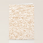 Abstract Ink Blot Strata Pattern in Neutral Camel Beige Stationery Card Gallery Image 2
