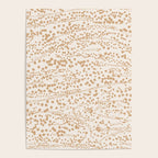 Abstract Ink Blot Strata Pattern in Neutral Camel Beige Poster Gallery Image 4