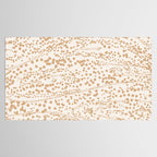 Abstract Ink Blot Strata Pattern in Neutral Camel Beige Tablecloth Gallery Image 2