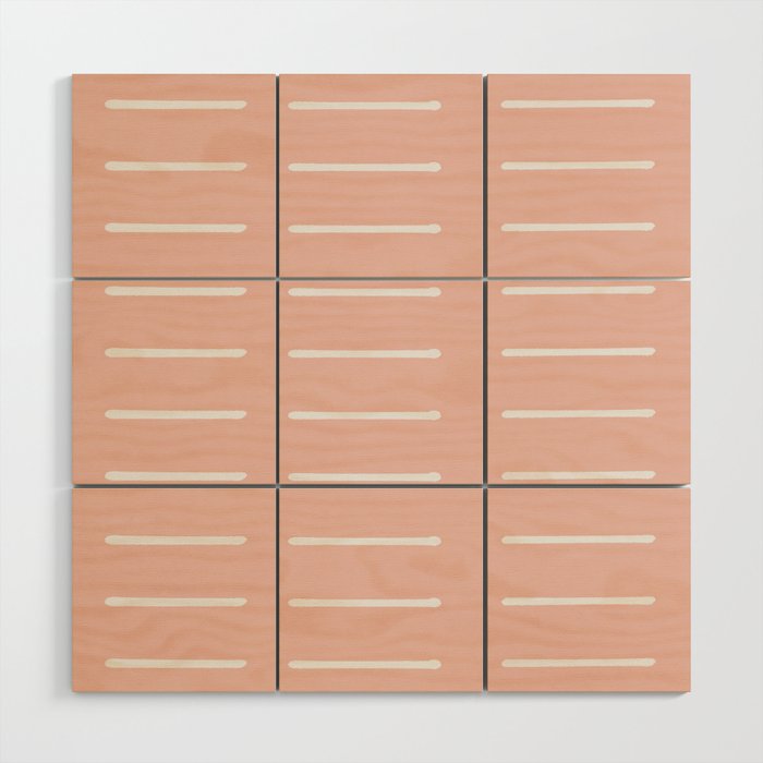 Mudcloth (Blush) Wood Wall Art Gallery Image 1