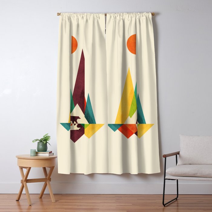 Bear In Whimsical Wild Window Curtain Gallery Image 5