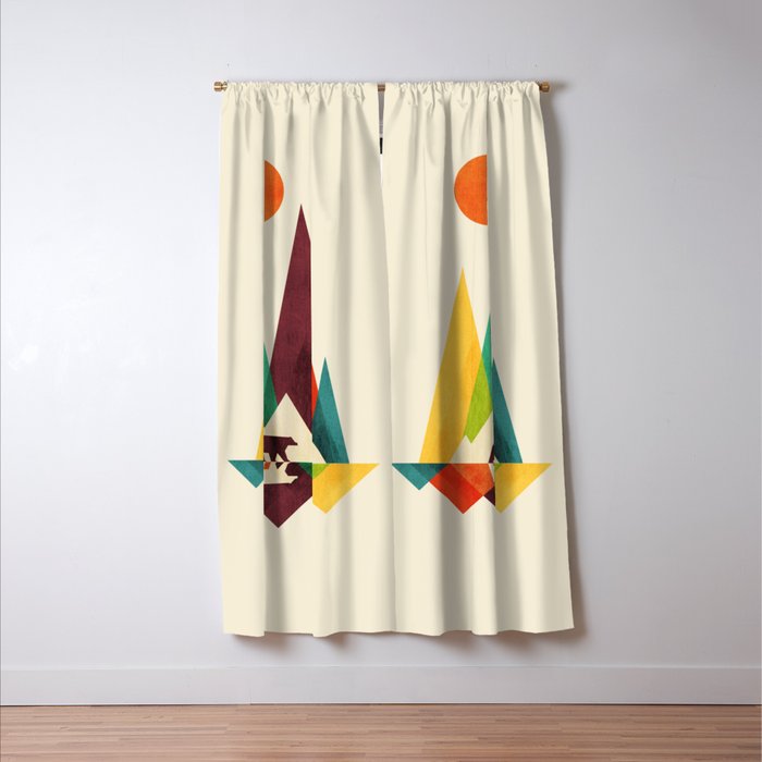 Bear In Whimsical Wild Window Curtain Gallery Image 3