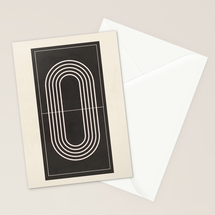 Minimal Geometric Line Art 4 Stationery Card Gallery Image 2