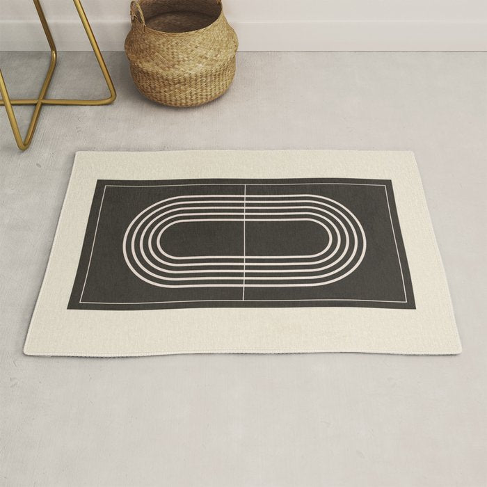 Minimal Geometric Line Art 4 Rug Gallery Image 1