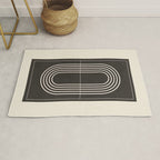 Minimal Geometric Line Art 4 Rug Gallery Image 1