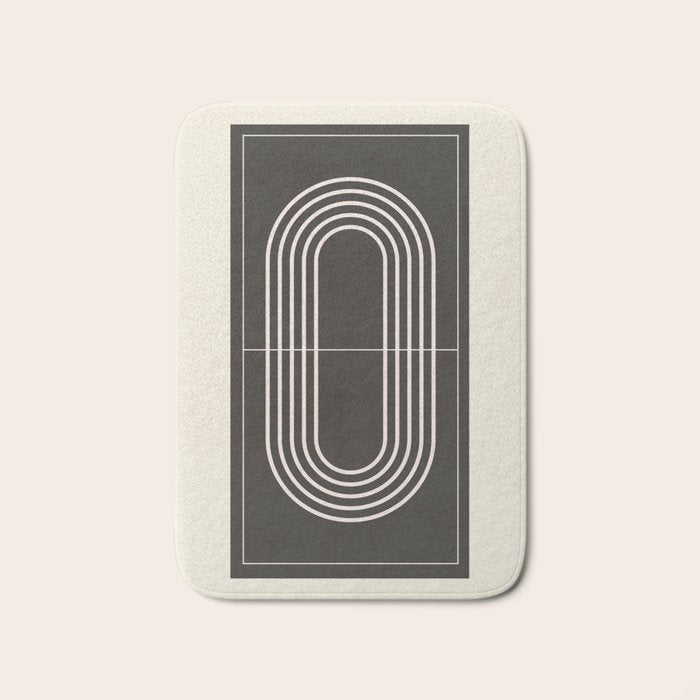 Minimal Geometric Line Art 4 Bath Mat Gallery Image 1