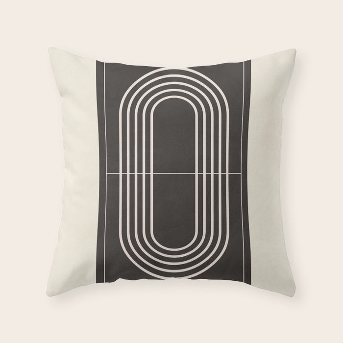 Minimal Geometric Line Art 4 Throw Pillow Gallery Image 1