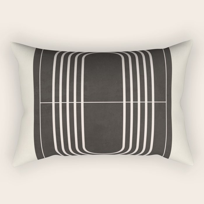 Minimal Geometric Line Art 4 Rectangular Pillow Gallery Image 2