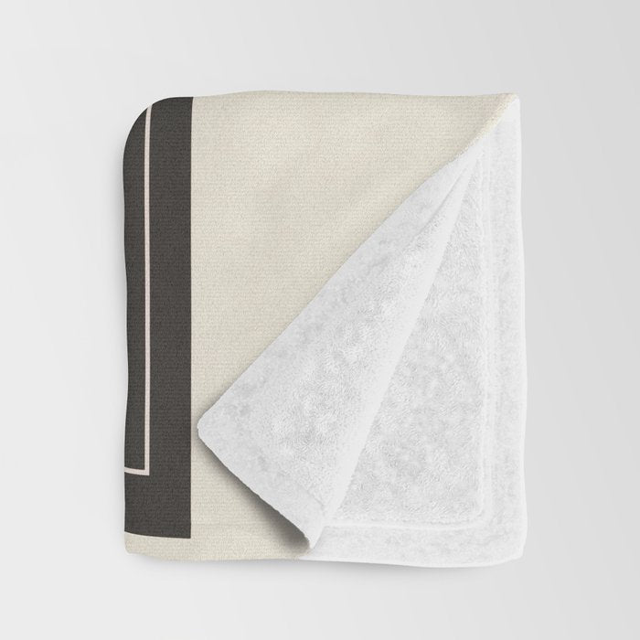 Minimal Geometric Line Art 4 Throw Blanket Gallery Image 3