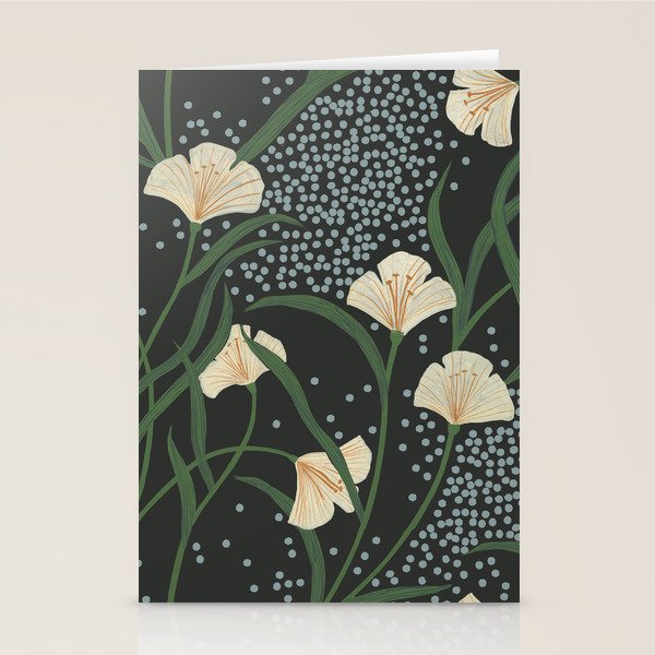 Lily Floral Stationery Card Gallery Image 2