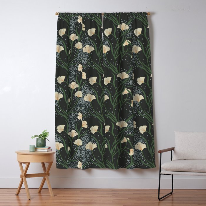 Lily Floral Window Curtain Gallery Image 5