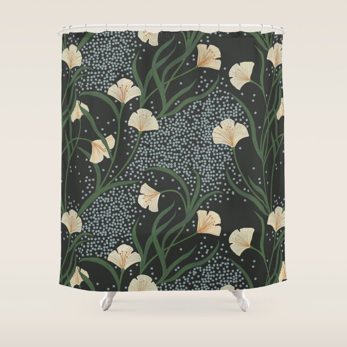 Lily Floral Shower Curtain Gallery Image 1
