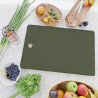 Moss Green Solid Color Cutting Board Gallery Image 2