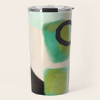 abstract organic shape pastel summer 1 Travel Mug Gallery Image 1