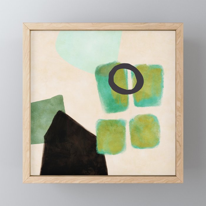 abstract organic shape pastel summer 1 Mini Art Print Gallery Image 1