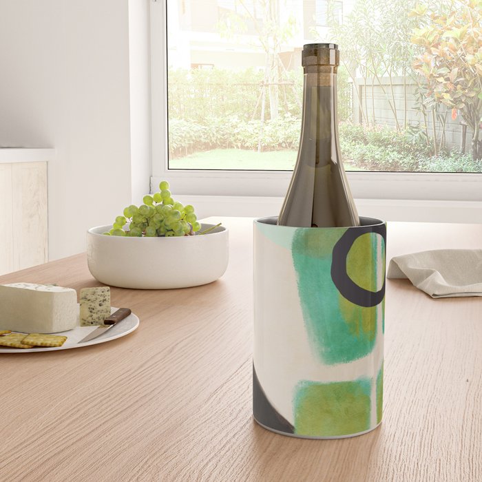 abstract organic shape pastel summer 1 Wine Chiller Gallery Image 4