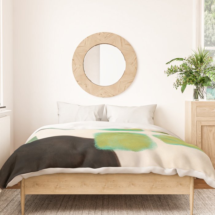 abstract organic shape pastel summer 1 Duvet Cover Gallery Image 3