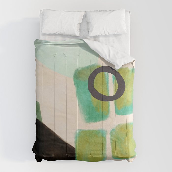 abstract organic shape pastel summer 1 Comforter Gallery Image 6