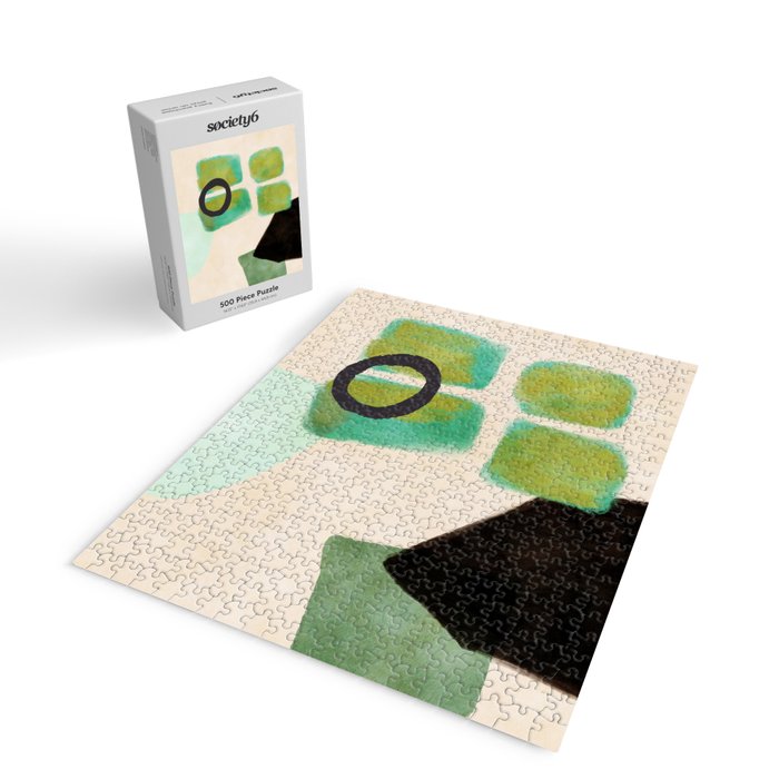 abstract organic shape pastel summer 1 Jigsaw Puzzle Gallery Image 2
