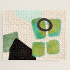 abstract organic shape pastel summer 1 Jigsaw Puzzle Gallery Image 1