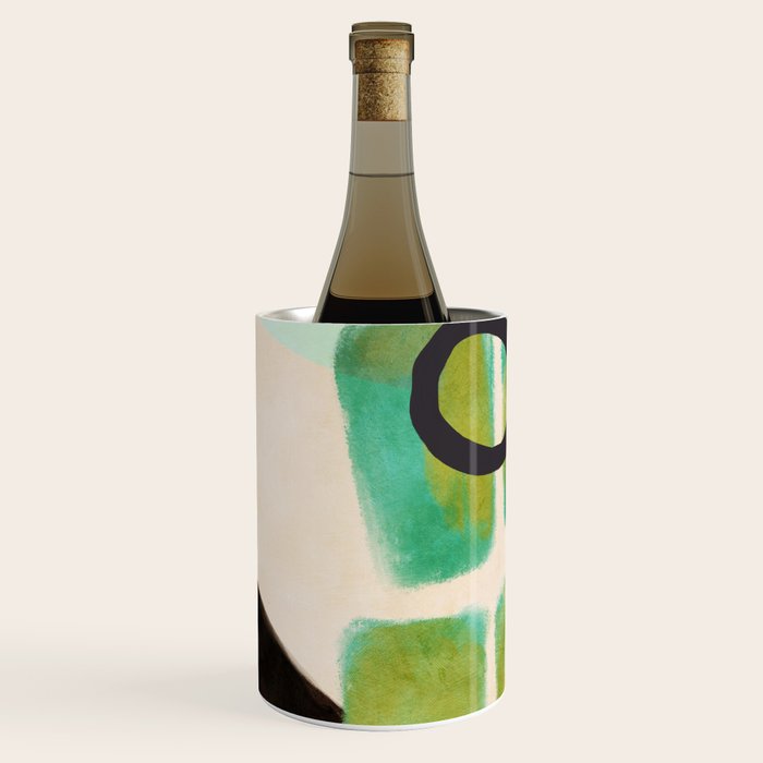 abstract organic shape pastel summer 1 Wine Chiller Gallery Image 1