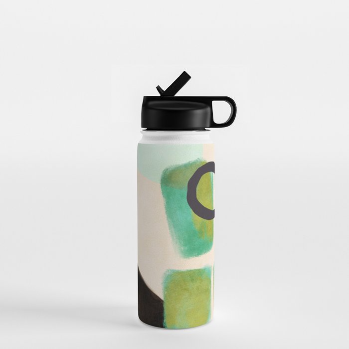 abstract organic shape pastel summer 1 Water Bottle Gallery Image 1