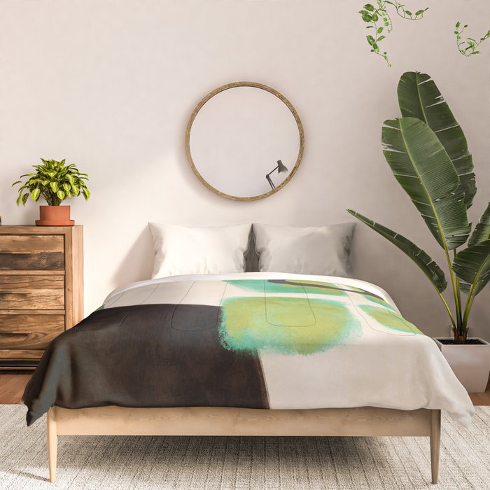 abstract organic shape pastel summer 1 Comforter Gallery Image 3