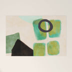 abstract organic shape pastel summer 1 Welcome Mat Gallery Image 1