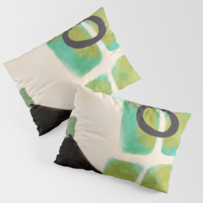 abstract organic shape pastel summer 1 Pillow Sham Gallery Image 1