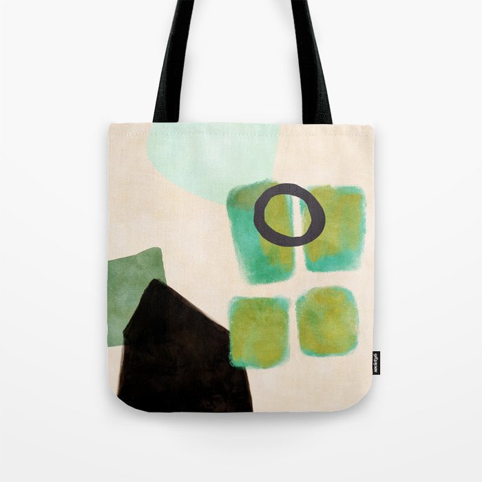 abstract organic shape pastel summer 1 Tote Bag Gallery Image 1