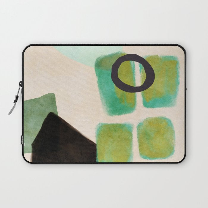 abstract organic shape pastel summer 1 Laptop Sleeve Gallery Image 1