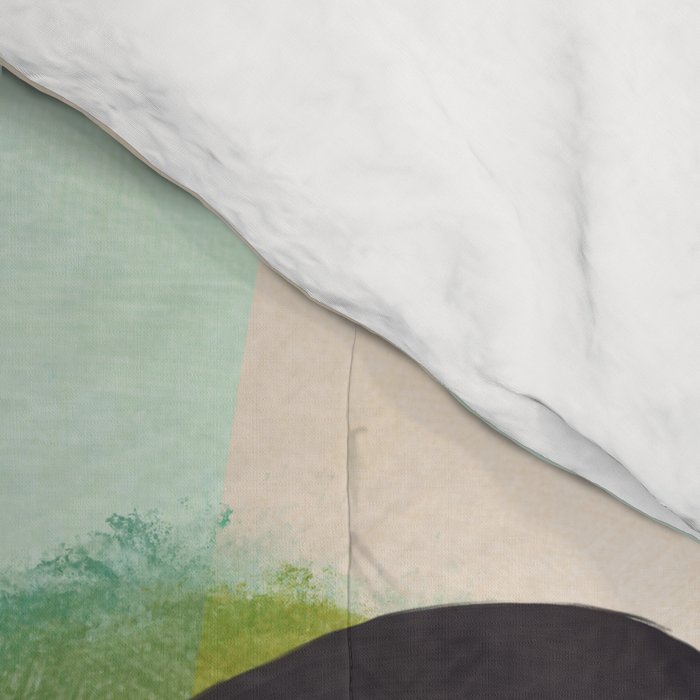abstract organic shape pastel summer 1 Comforter Gallery Image 4