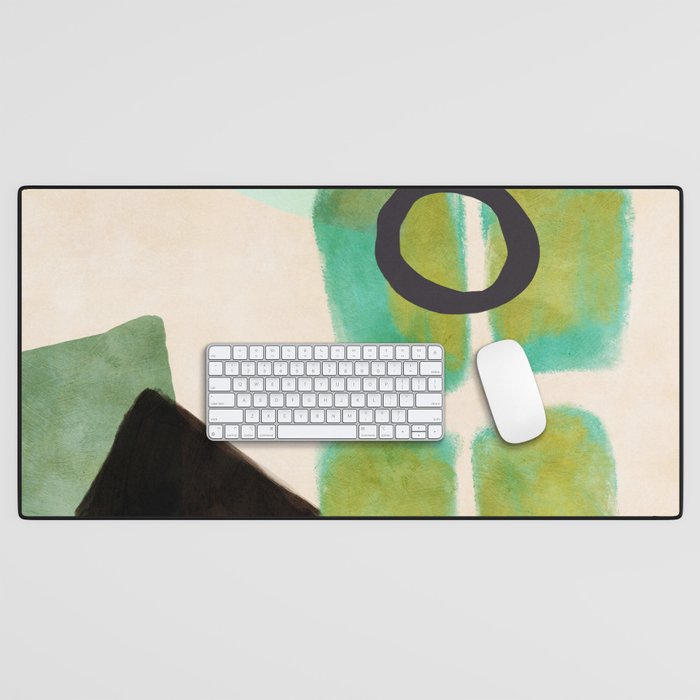 abstract organic shape pastel summer 1 Desk Mat Gallery Image 1