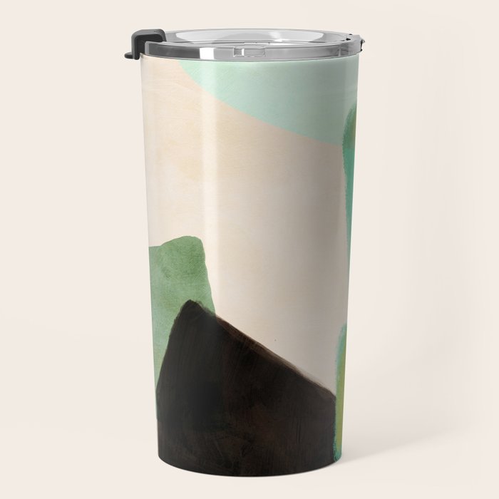 abstract organic shape pastel summer 1 Travel Mug Gallery Image 3