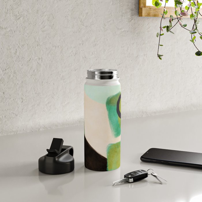 abstract organic shape pastel summer 1 Water Bottle Gallery Image 4