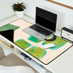 abstract organic shape pastel summer 1 Desk Mat Gallery Image 2