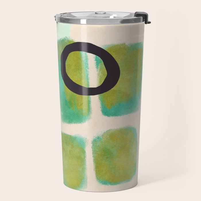 abstract organic shape pastel summer 1 Travel Mug Gallery Image 2
