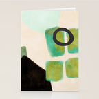 abstract organic shape pastel summer 1 Stationery Card Gallery Image 2