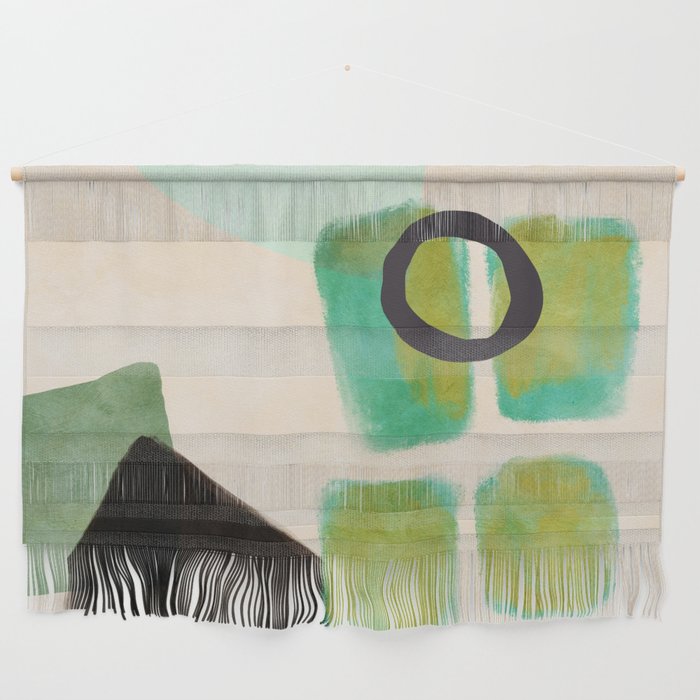 abstract organic shape pastel summer 1 Wall Hanging Gallery Image 1